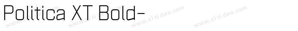 Politica XT Bold字体转换